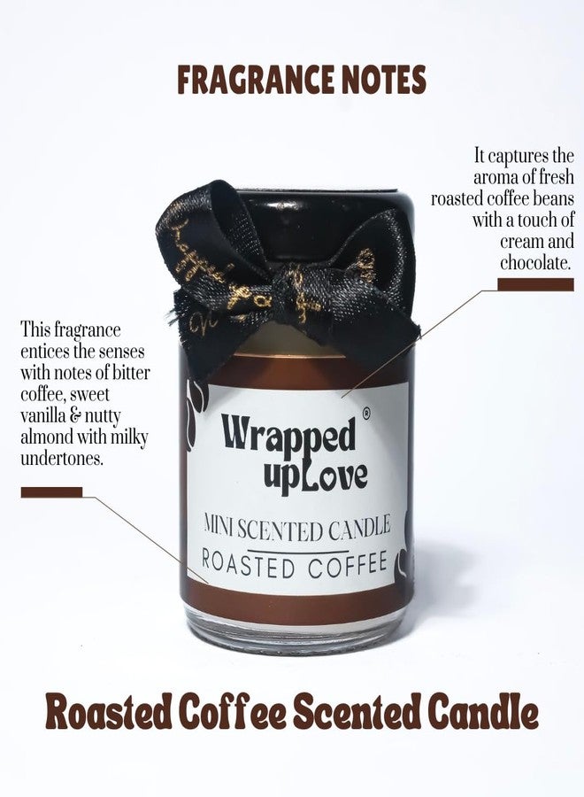 Wrapped up Love Mini Soy Wax Scented Candles Gift Set (Vanilla Musk & Roasted Coffee) 15+ Hours Burn time - Image 5